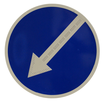 Знак 4.2.2 объезд препятствия слева - Дорожные знаки - Светодиодные знаки - Магазин охраны труда ИЗО Стиль